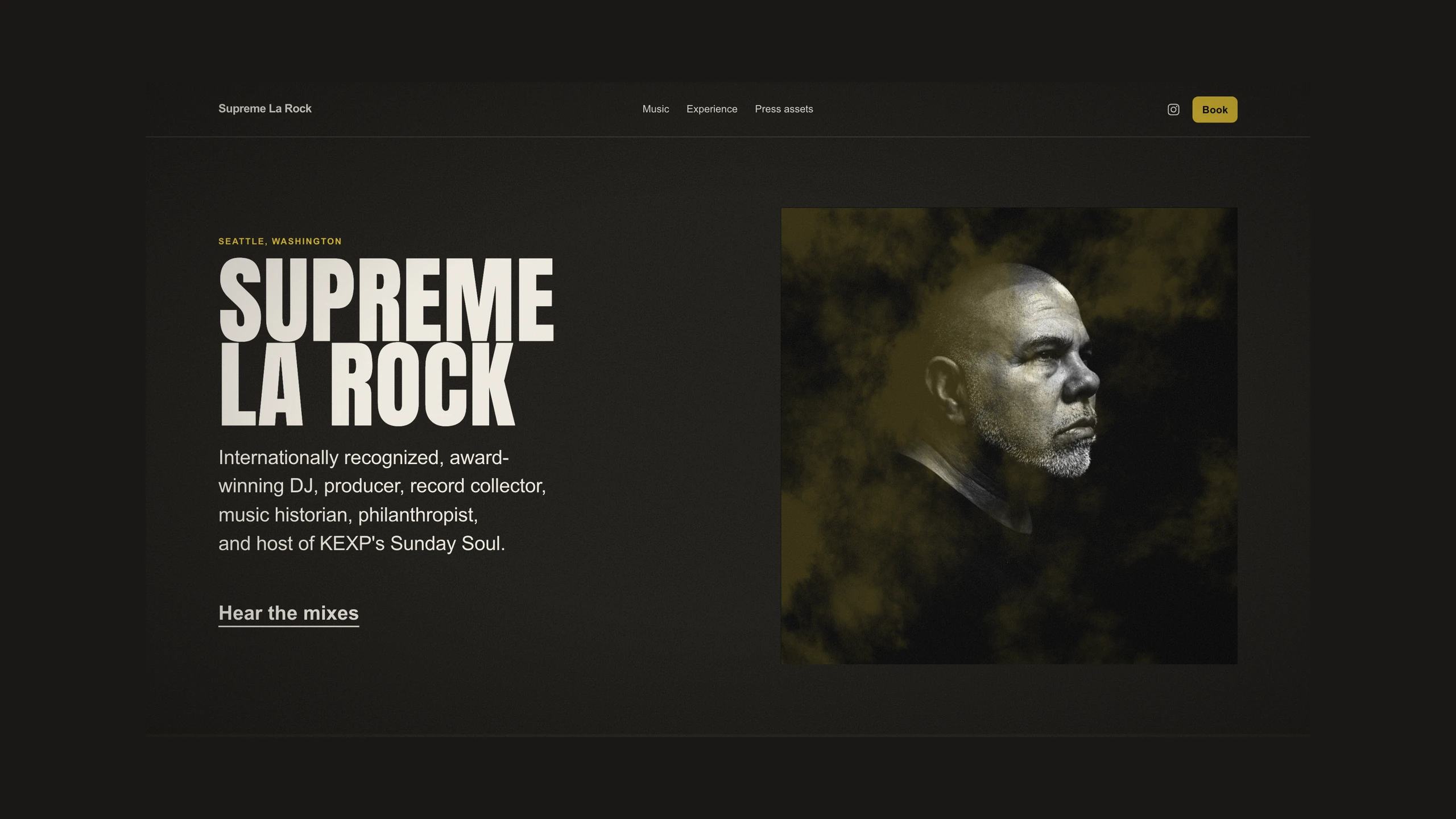 The Supreme La Rock press kit live on its own domain